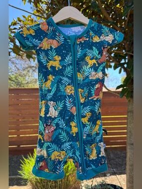 Little Sleepies Disney Lion King Simba’s Sky bamboo shortie romper 12-18 months